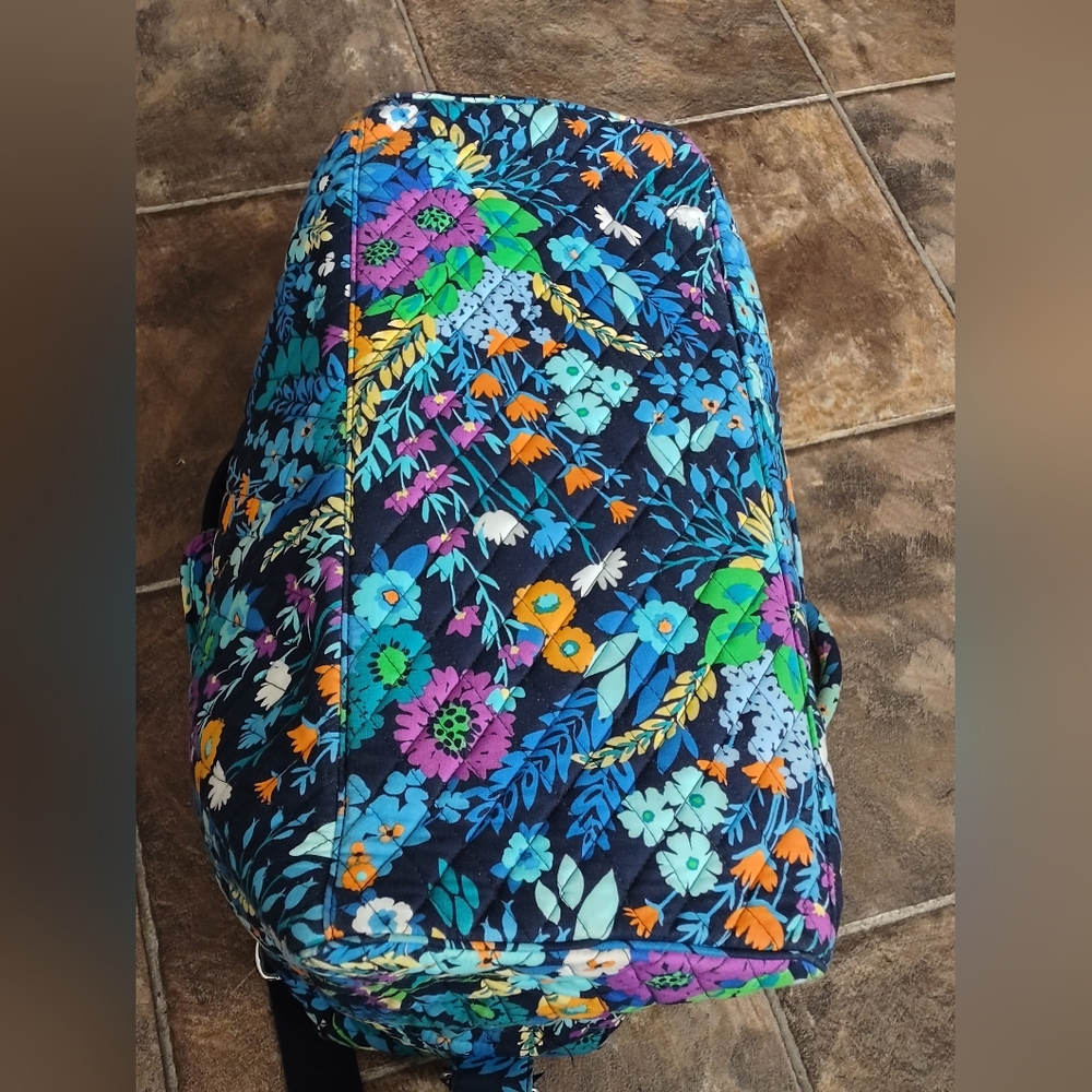 Vera Bradley Midnight Blues Weekender/Travel Bag With Trolley Sleeve. - Picture 10 of 13